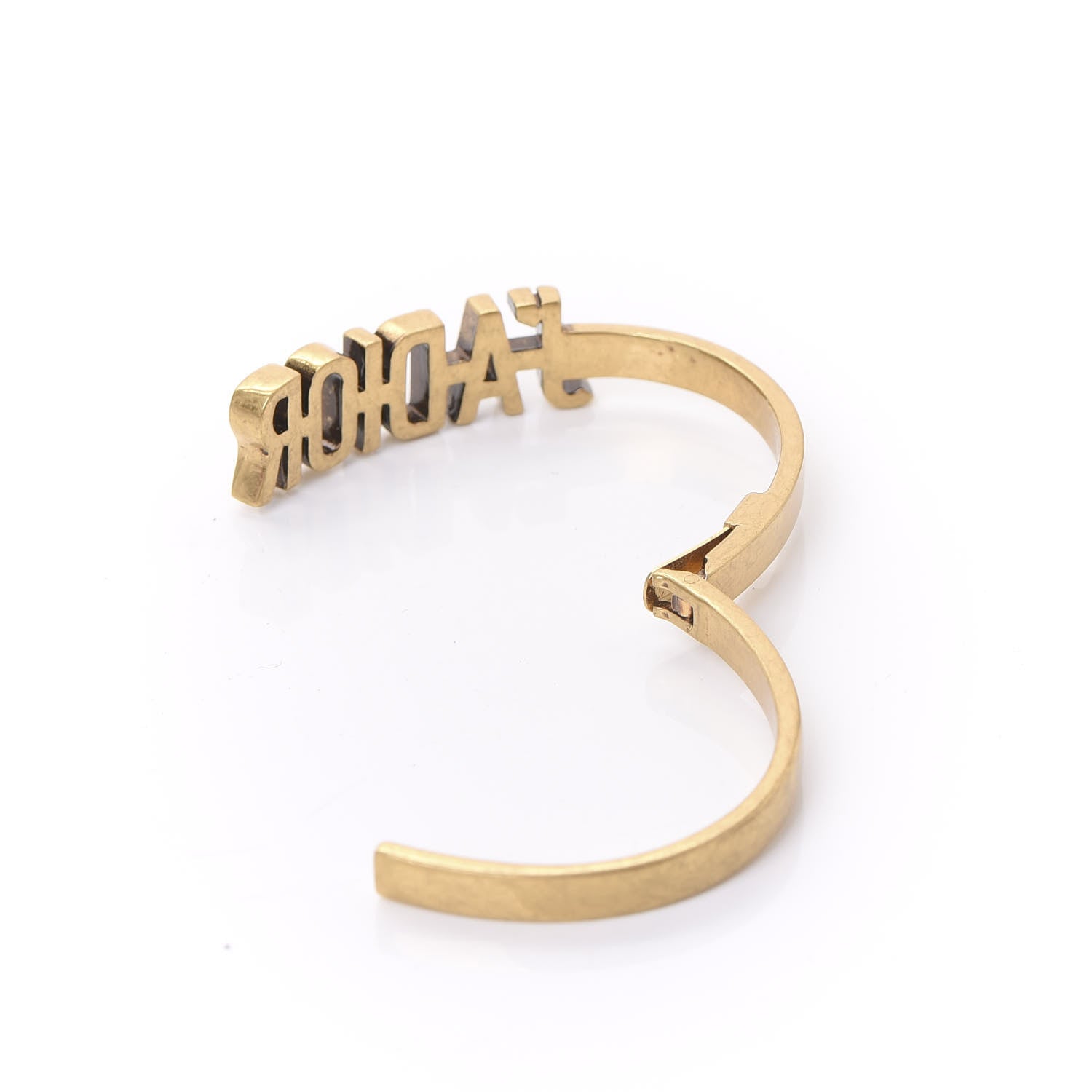 Christian Dior Metal J'Adior Bracelet Cuff Gold 3 of 6