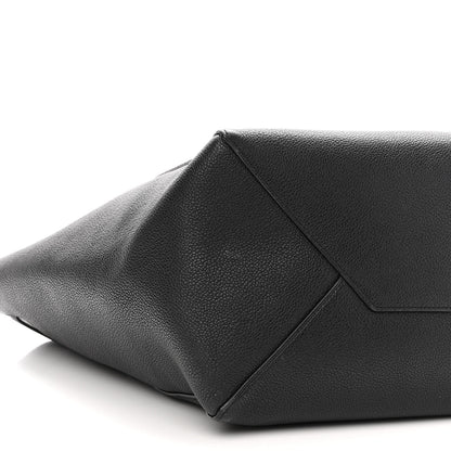 Celine Soft Grained Calfskin Small Belt Cabas Phantom Black 9 of 10