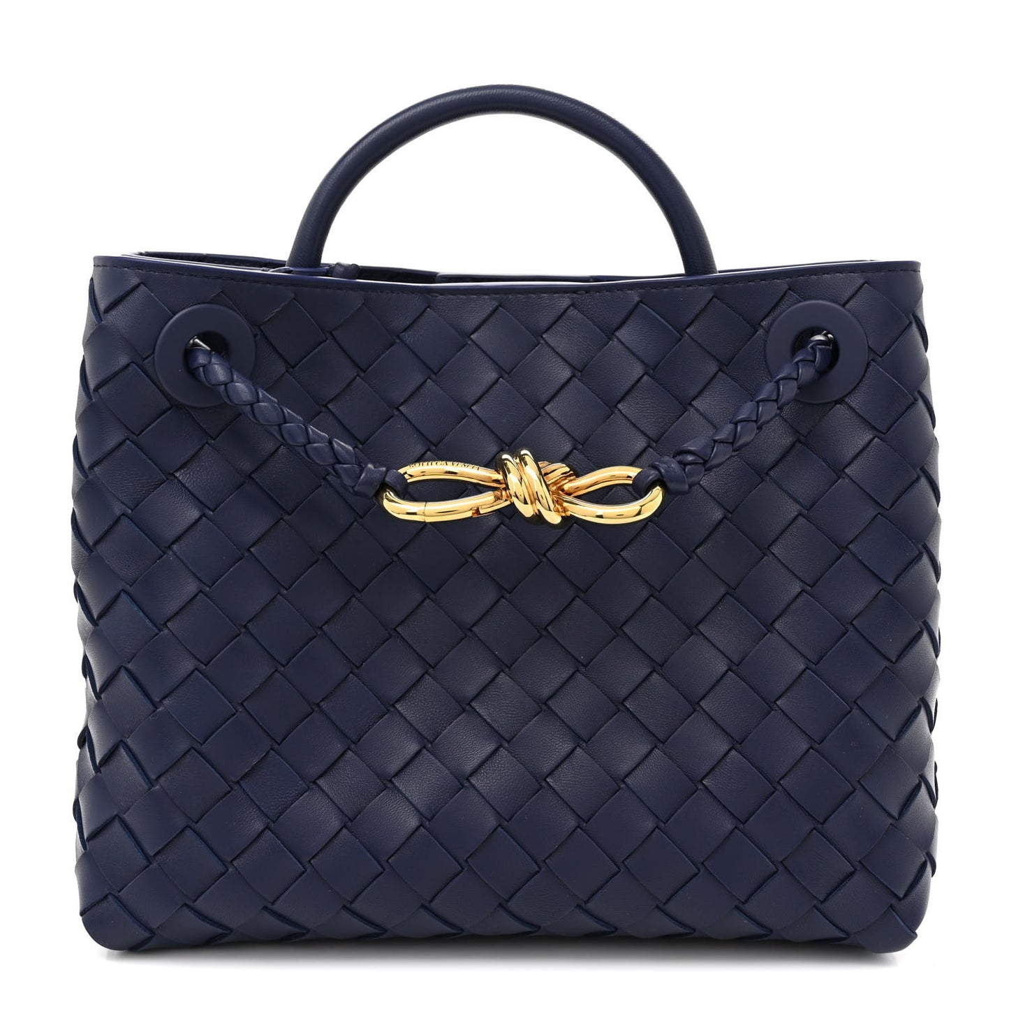 Nappa Intrecciato Small Andiamo Shoulder Bag Duke