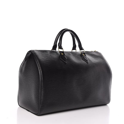Louis Vuitton Epi Speedy 35 Black 3 of 15