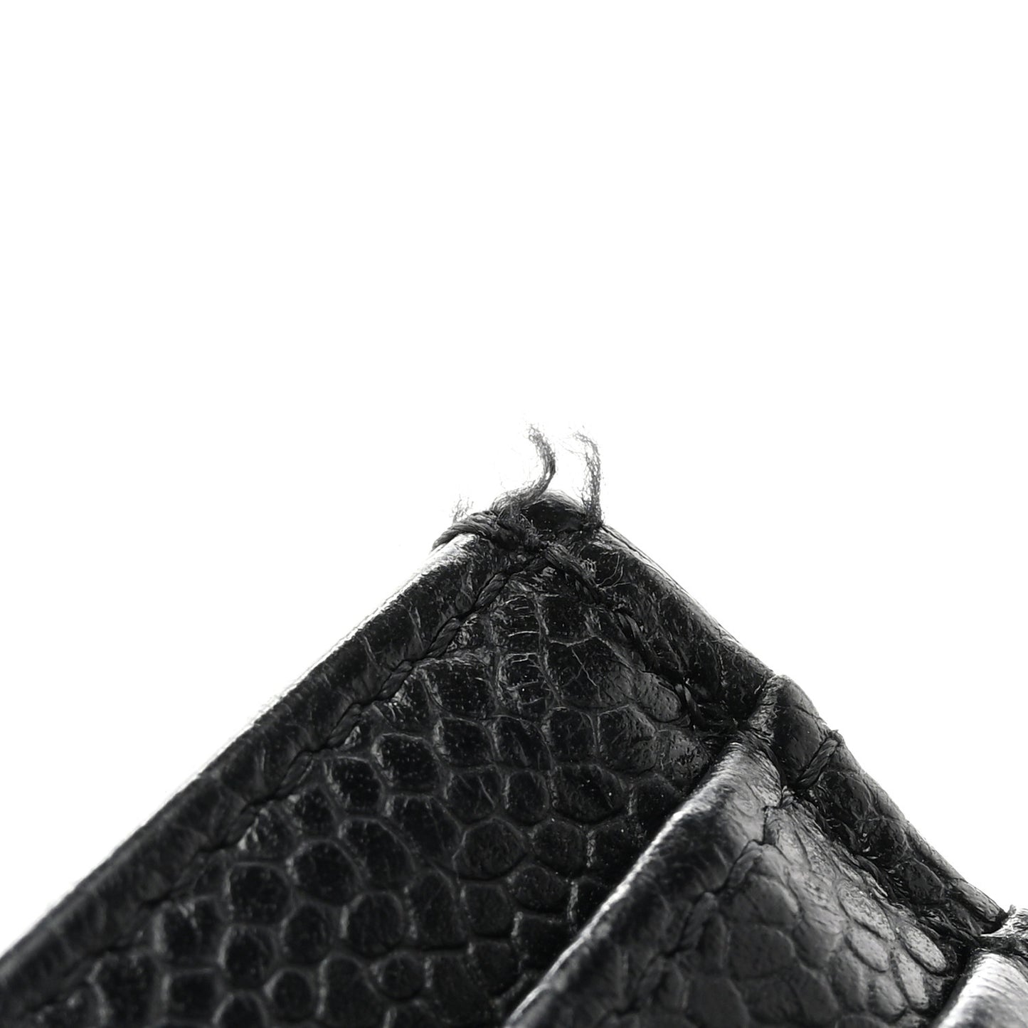 Caviar Quilted Card Holder Black