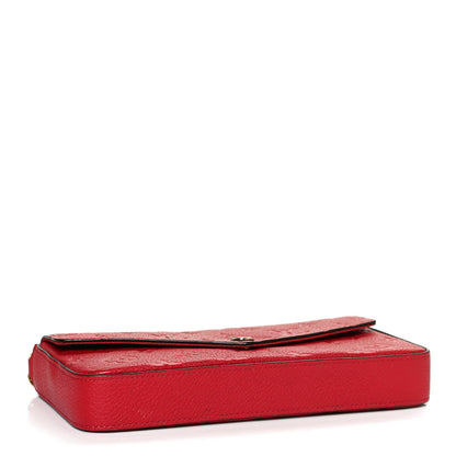 Louis Vuitton Empreinte Pochette Felicie Chain Wallet Scarlet 4 of 10