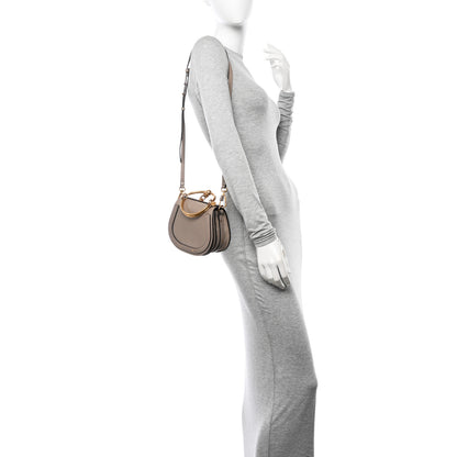 Chloe Calfskin Suede Small Nile Bracelet Bag Motty Grey 2 of 13