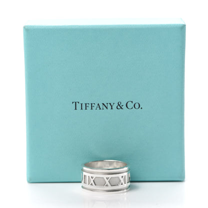 Tiffany Sterling Silver 12mm Atlas Band Ring 63 10.25 5 of 5
