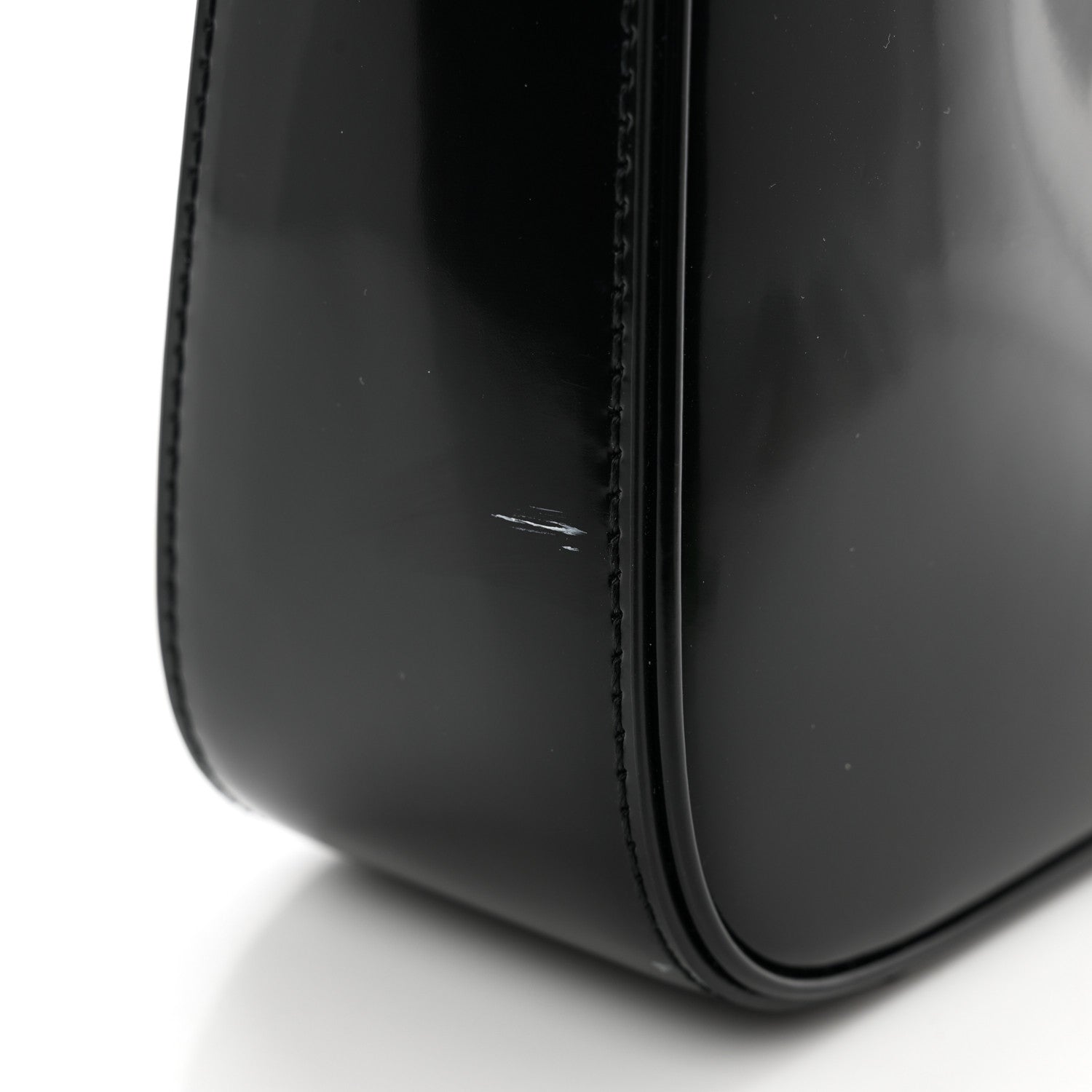 Saint Laurent Patent Le 5 A 7 Monochrome Hobo Black 10 of 10