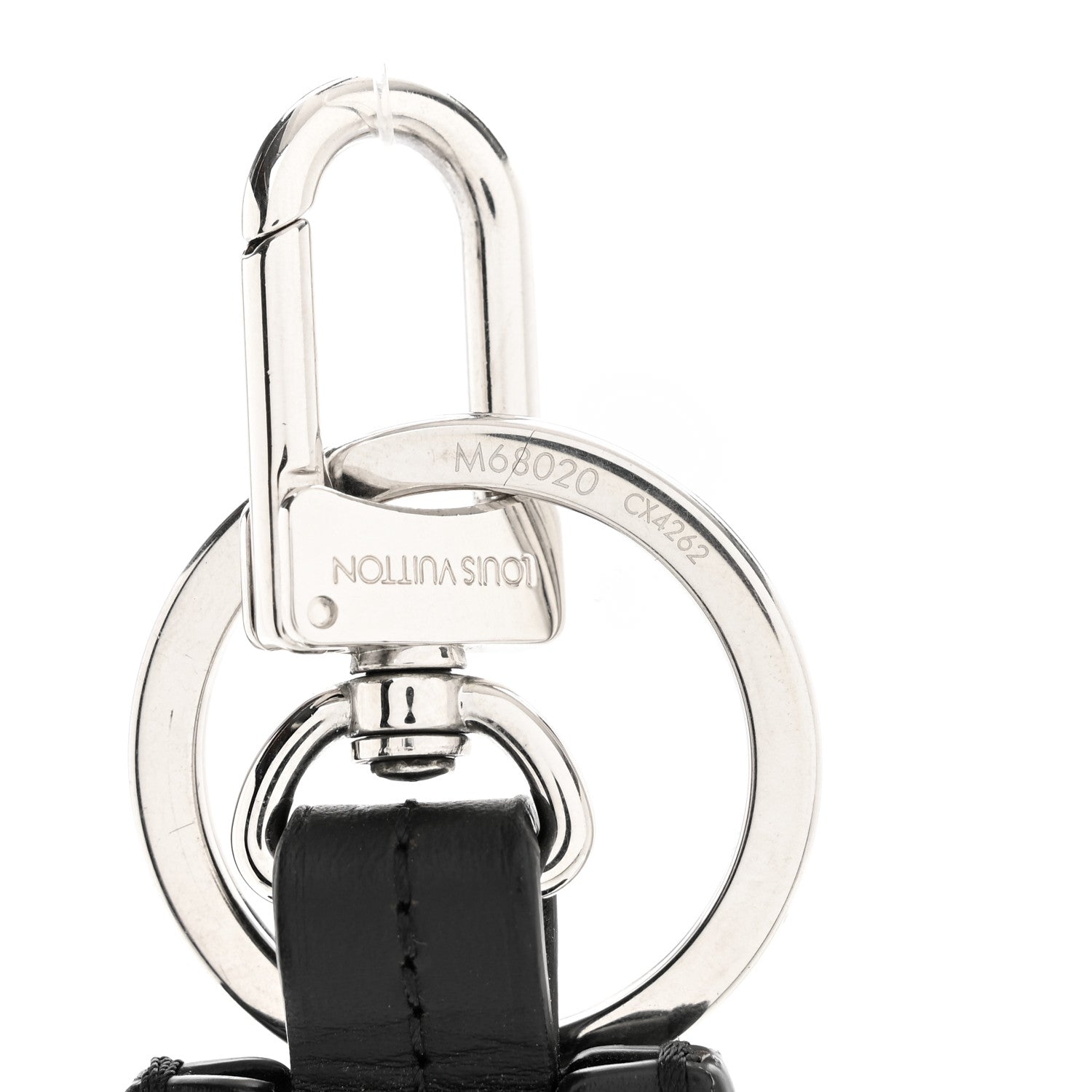 Louis Vuitton Calfskin Clochette Bag Charm Key Holder Black 4 of 4