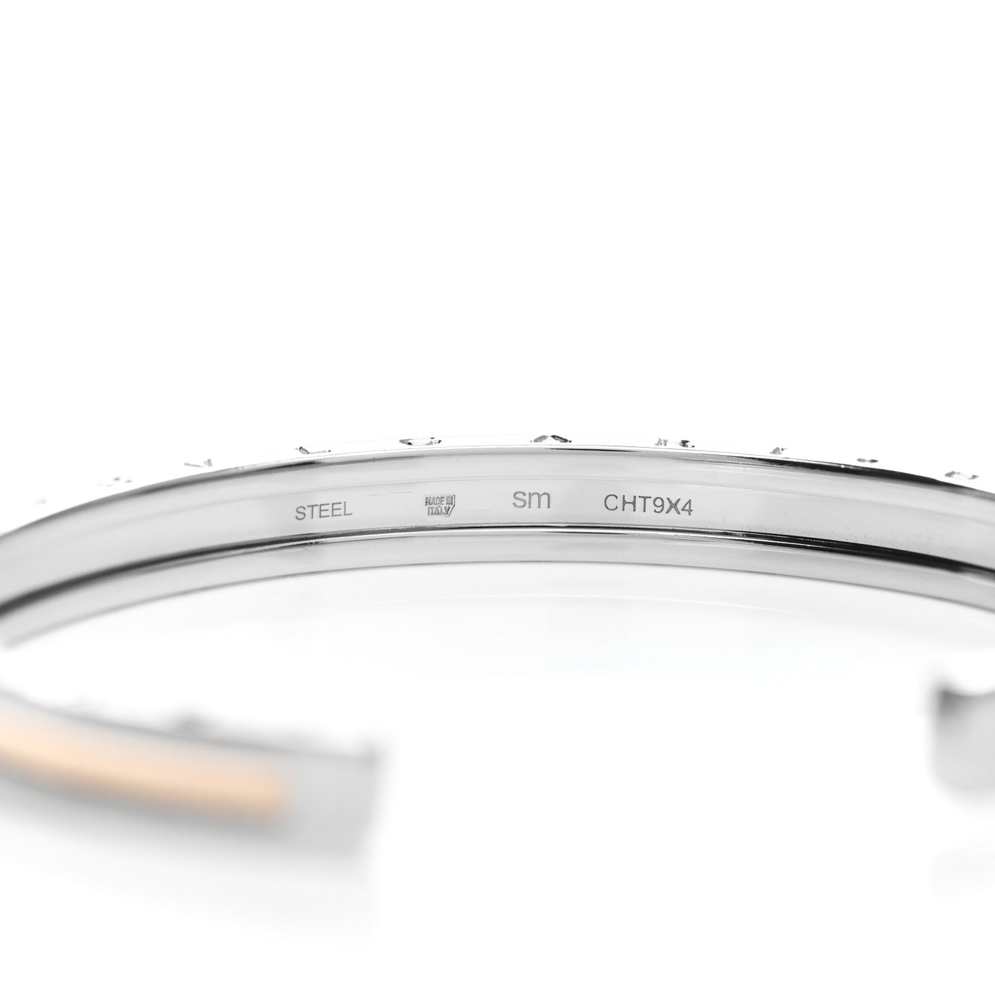 18K Rose Gold Stainless Steel B.Zero1 Cuff Bracelet SM