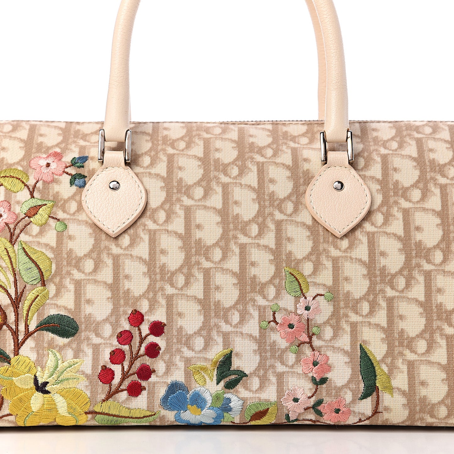 Monogram Vintage Flowers Bowler Beige
