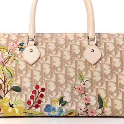 Christian Dior Monogram Vintage Flowers Bowler Beige 9 of 9