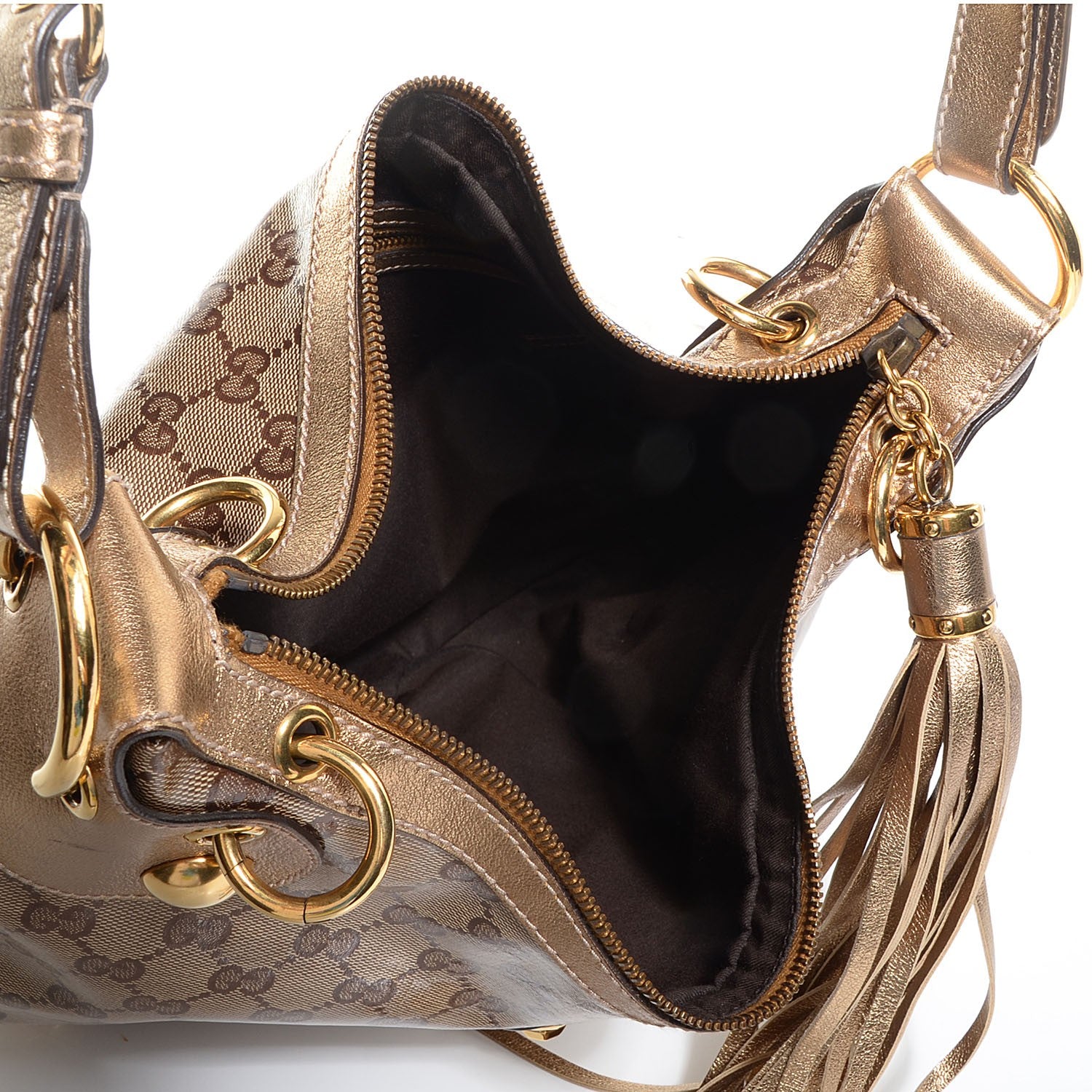 Gucci Crystal Monogram Babouska Hobo 5 of 8
