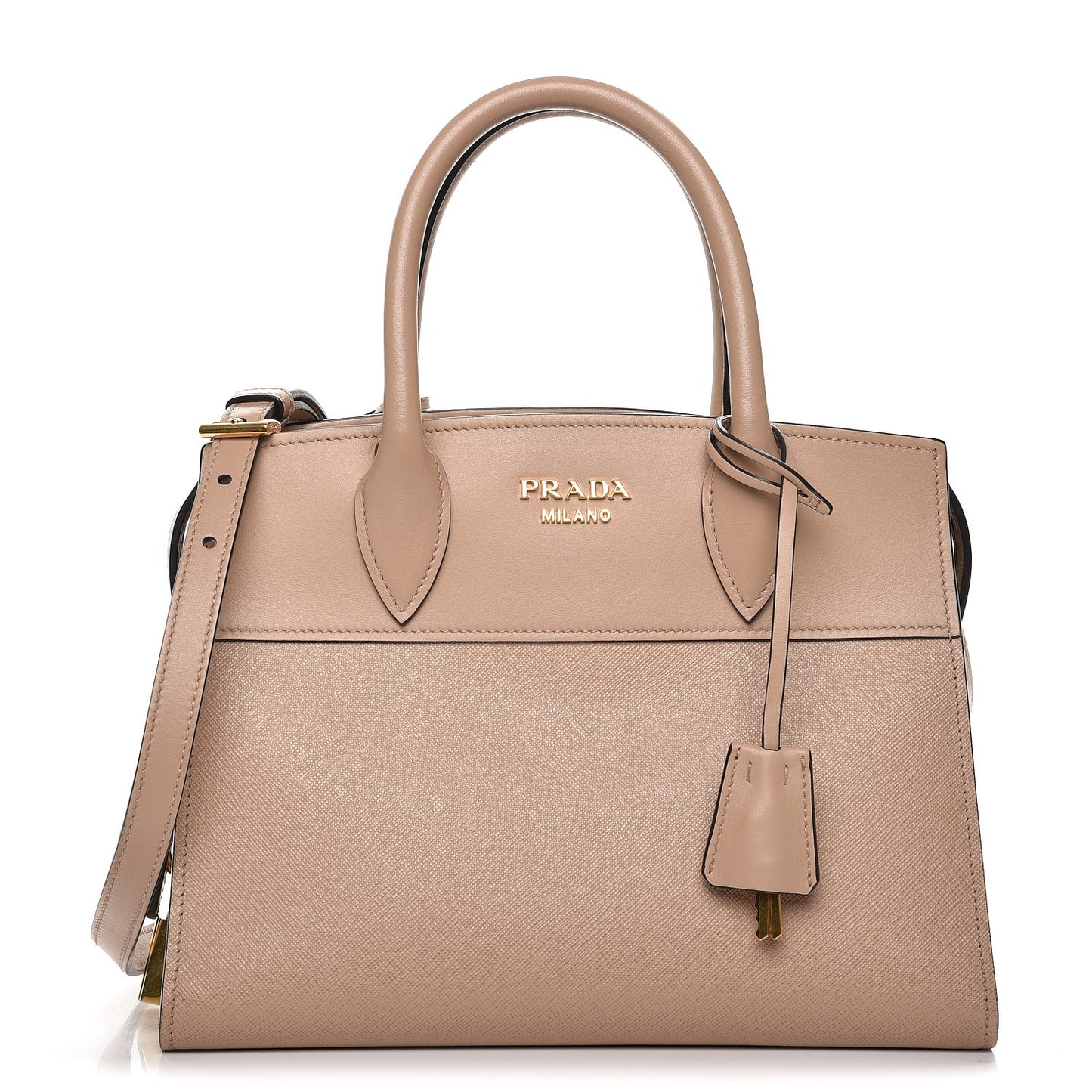 Saffiano City Calf Small Esplanade Tote Cammeo