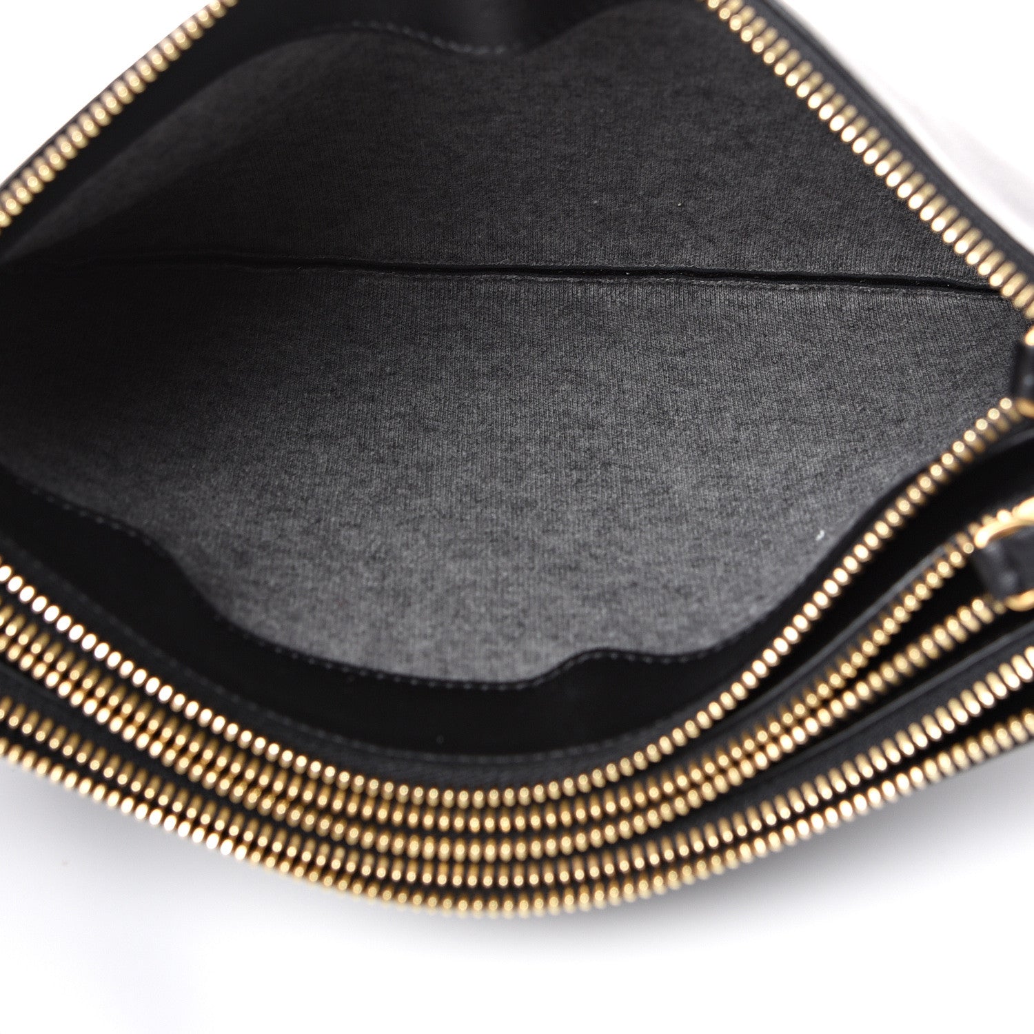 Celine Lambskin Large Trio Crossbody Bag Black 4 of 11