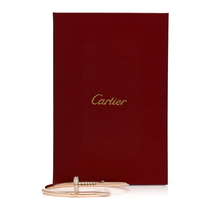 Cartier 18K Pink Gold Diamond Juste Un Clou Bracelet 16 5 of 5