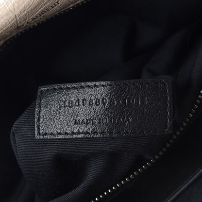 Saint Laurent Crinkled Calfskin Matelasse Monogram Medium Niki Chain Satchel Light Taupe 7 of 9