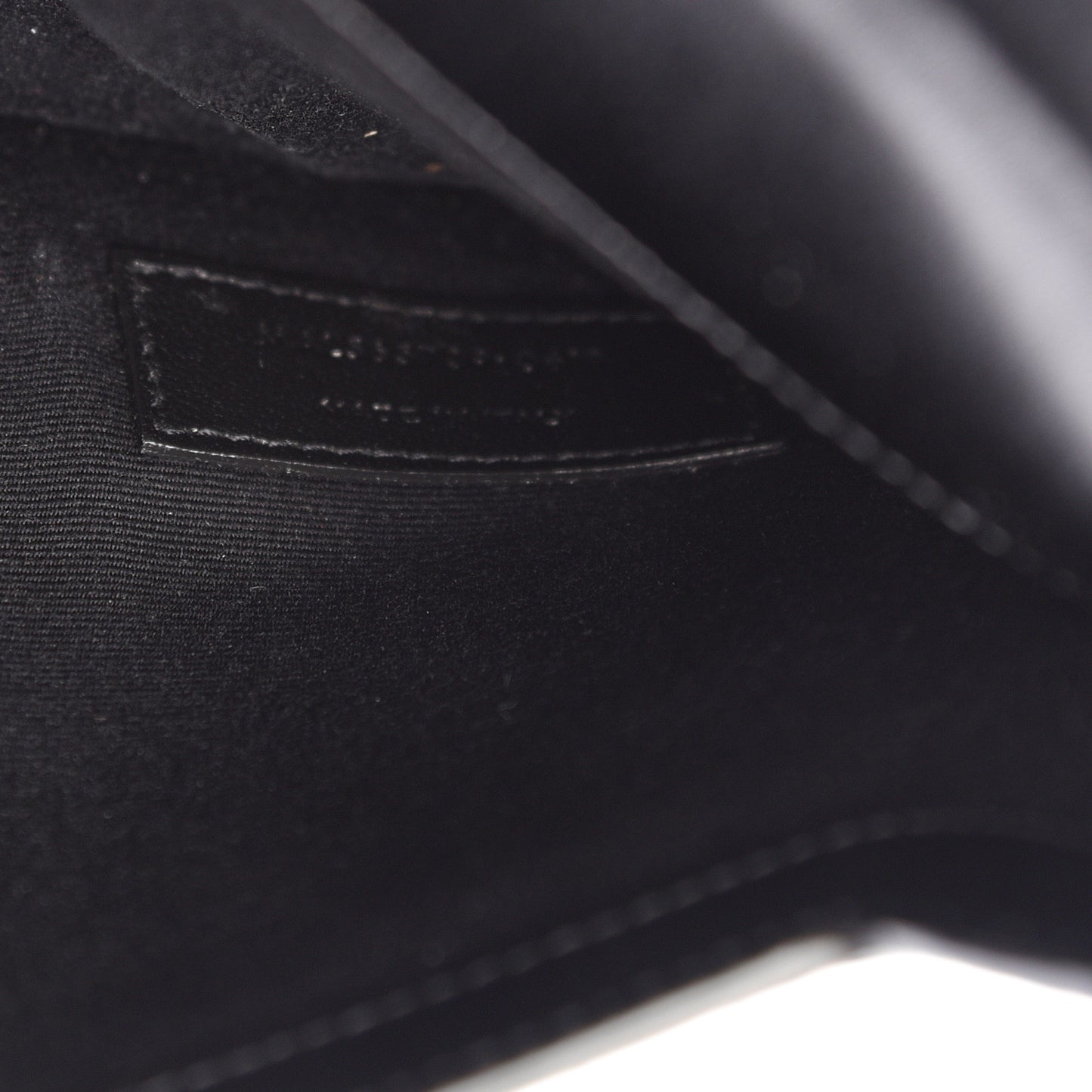Smooth Shiny Calfskin Monogram Uptown Pouch Black