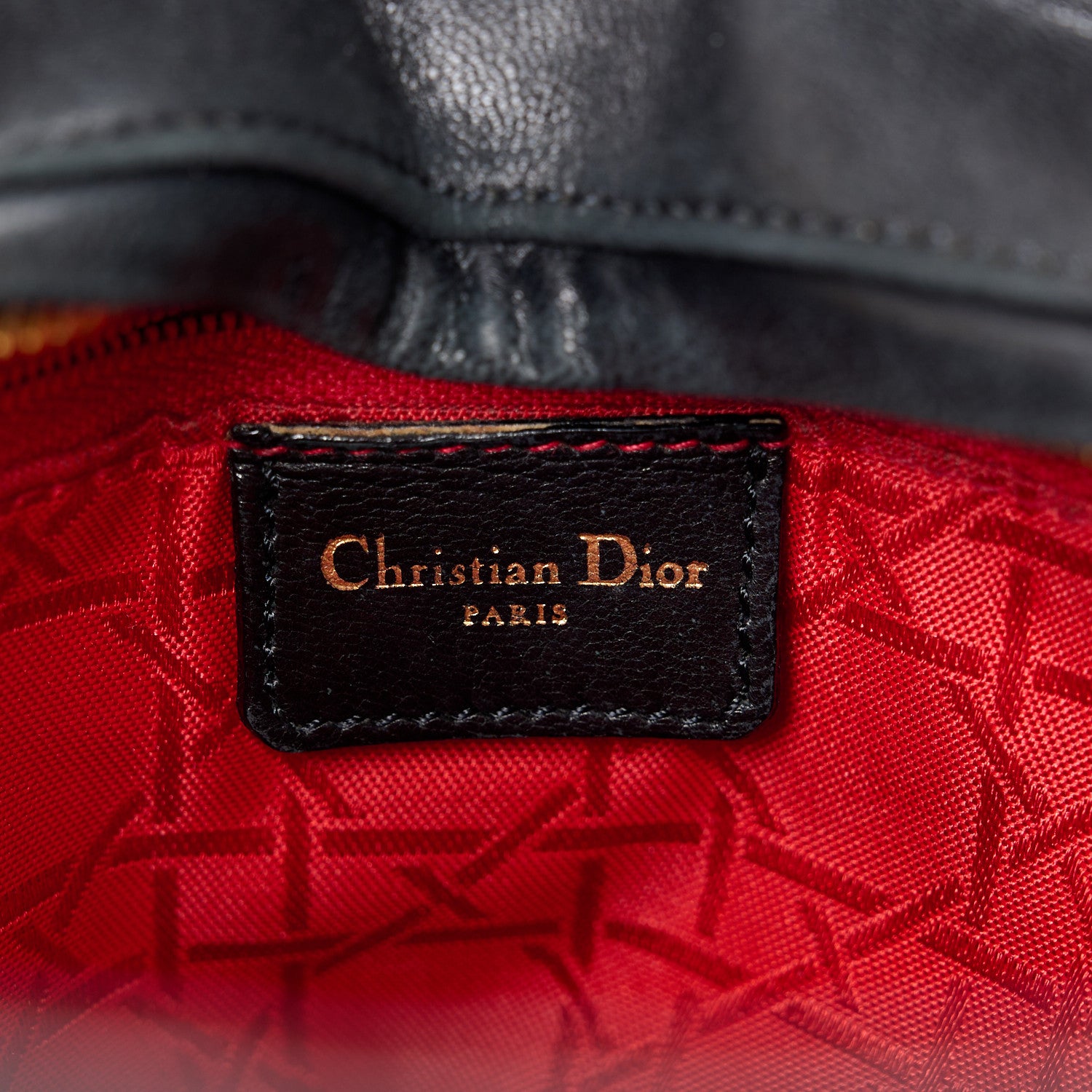Christian Dior Lambskin Cannage Medium Lady Dior Black 6 of 11