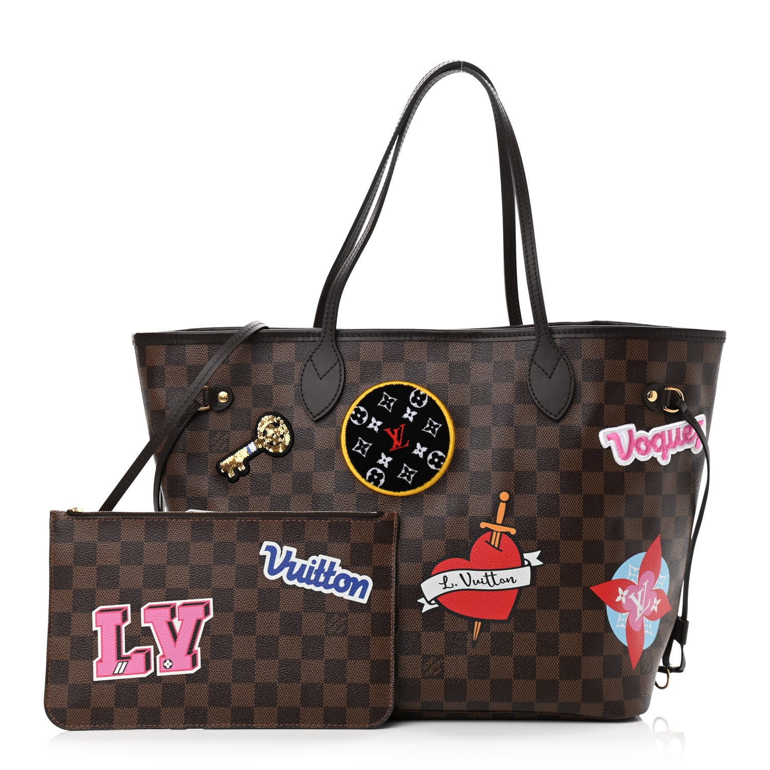 Louis Vuitton Damier Ebene Travel Stickers Neo Neverfull MM 1 of 11