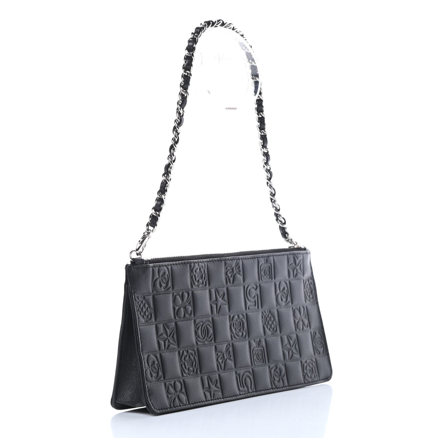 Lambskin Precious Symbols Pochette Black