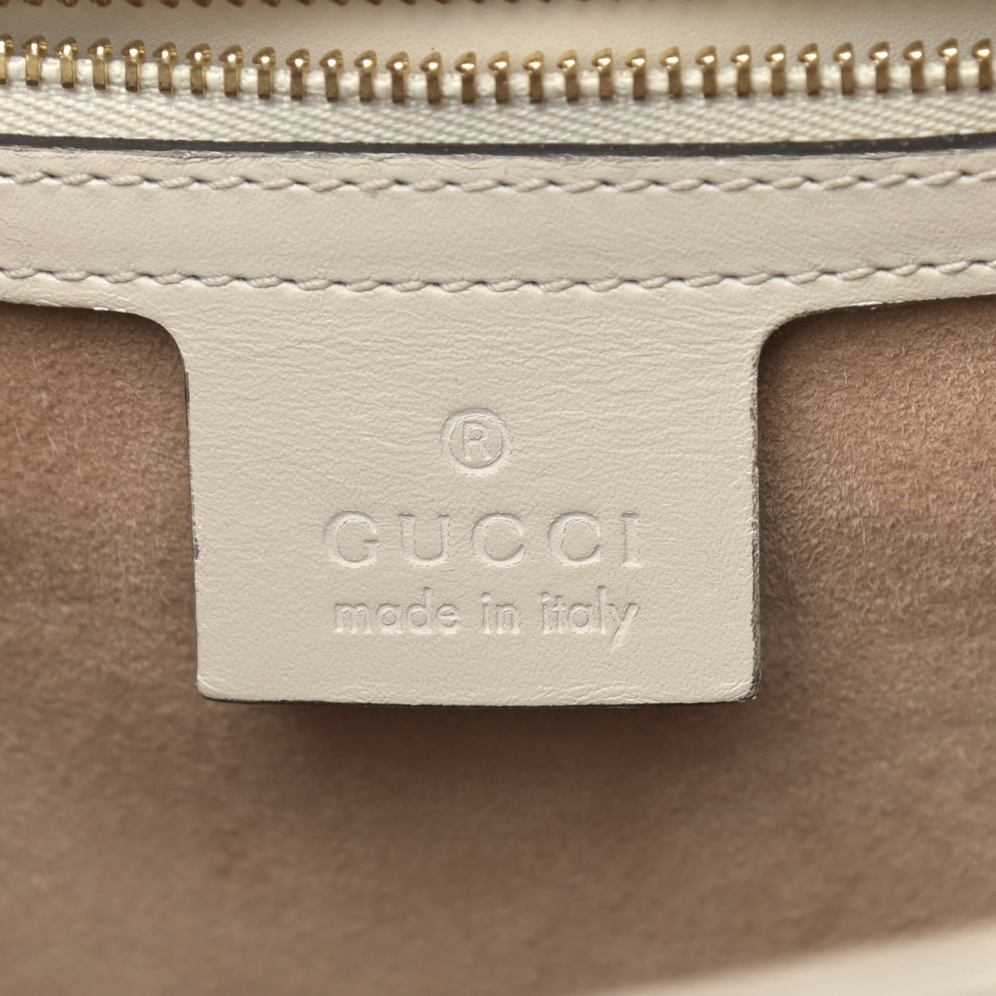 Calfskin Web Medium Sylvie Top Handle Bag White