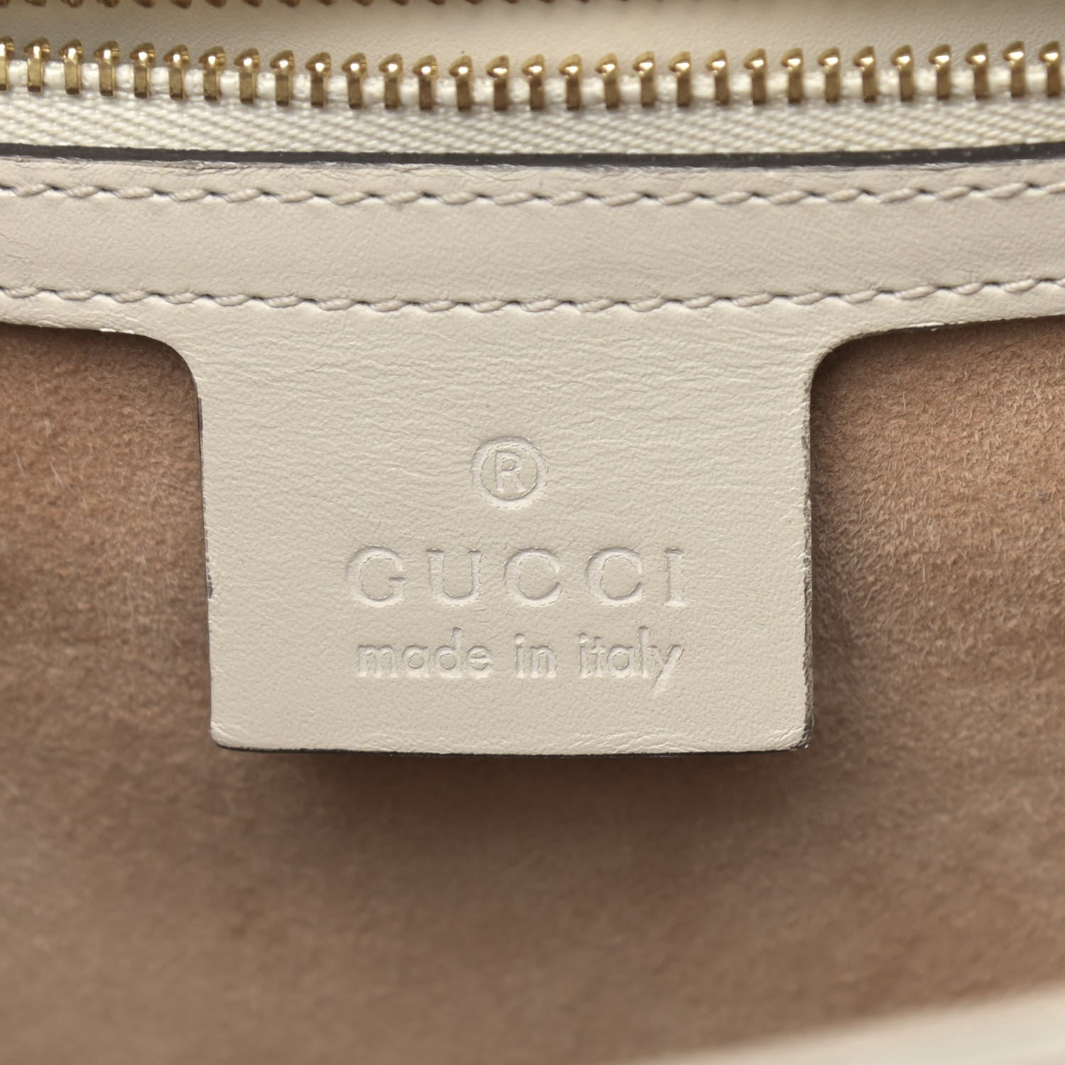 Gucci Calfskin Web Medium Sylvie Top Handle Bag White 6 of 16