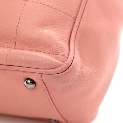 Chanel Caviar Square Stitched Tote Pink 12 of 15
