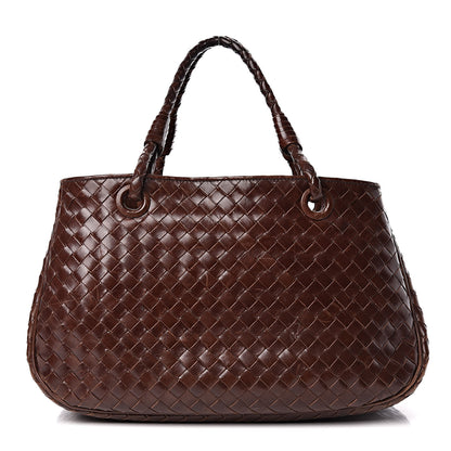 Bottega Veneta Nappa Intrecciato Woven Tote Ebano 1 of 24