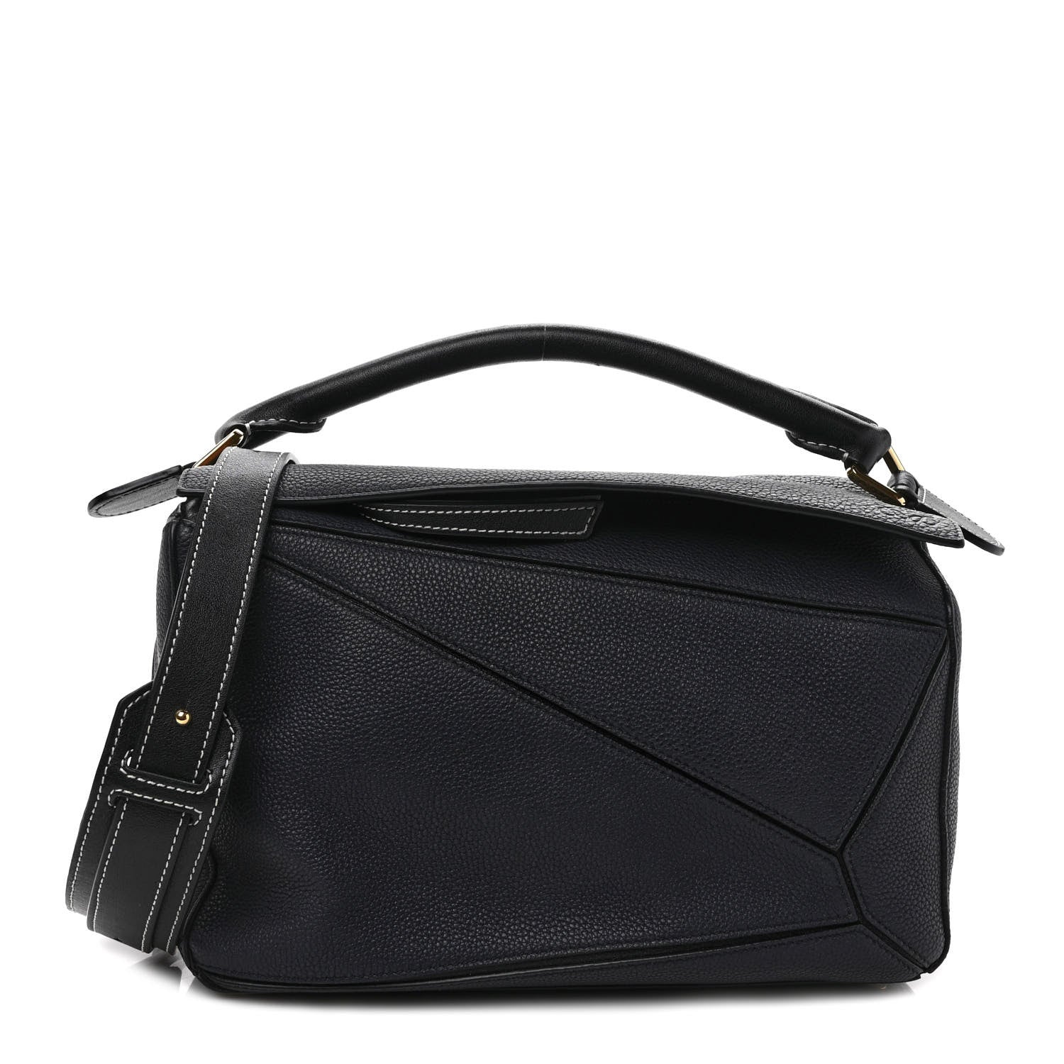 Loewe Calfskin Medium Puzzle Bag Midnight Blue Black 1 of 9