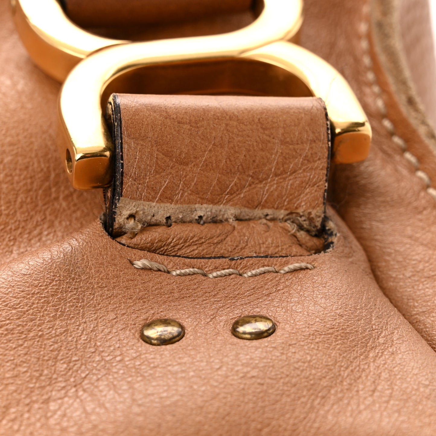 Calfskin Medium Marcie Satchel Light Tan