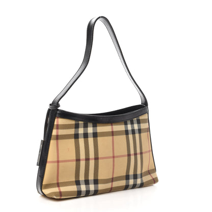 Burberry Patent House Check Shoulder Bag Black 3 of 12