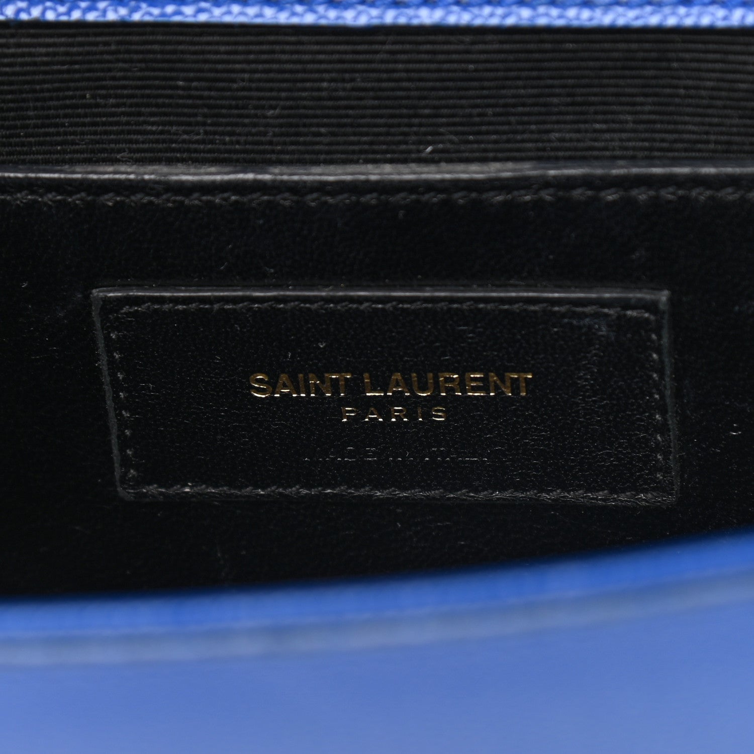 Saint Laurent Grain De Poudre Small Classic Monogram Kate Satchel Royal Blue 6 of 12