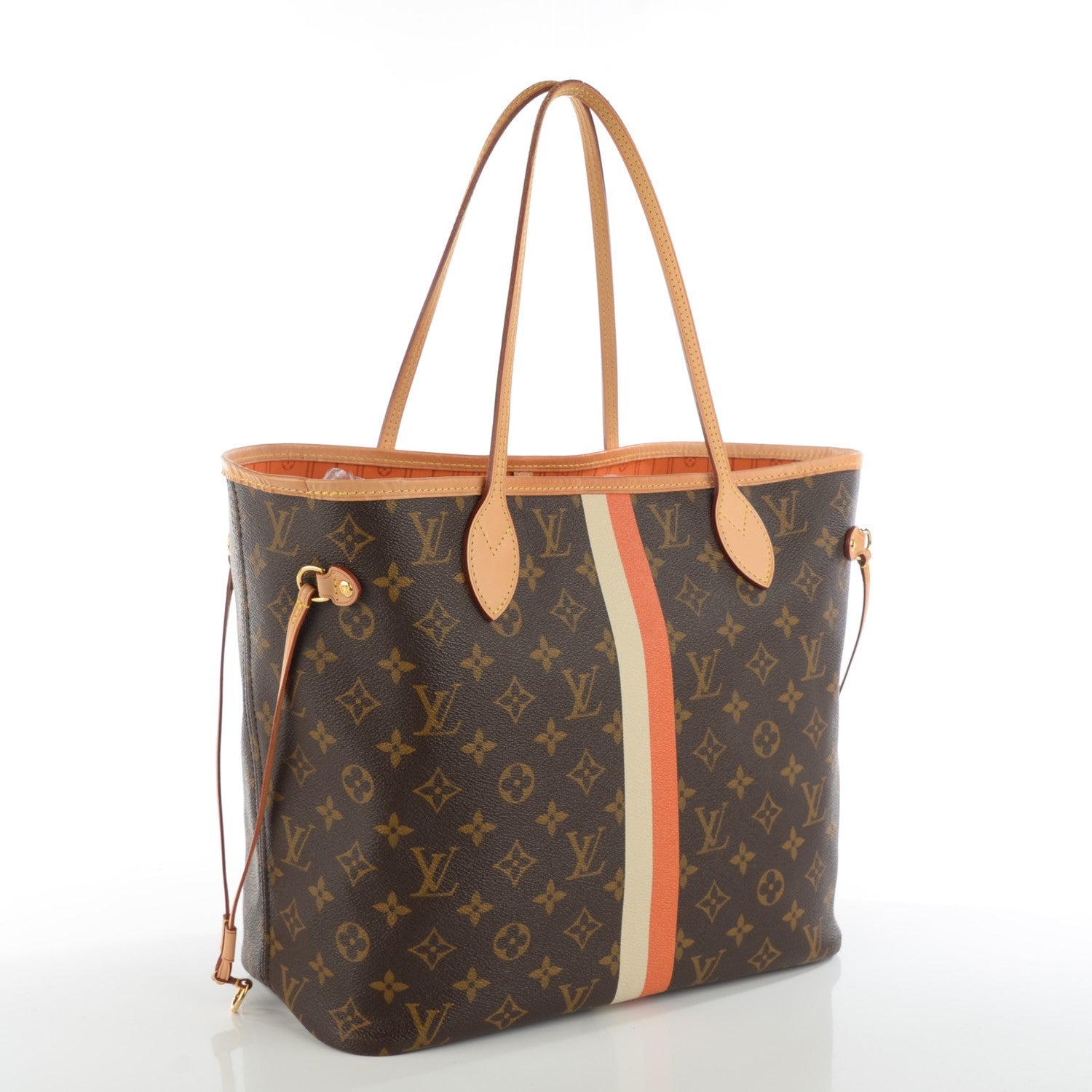 Louis Vuitton Monogram My LV Heritage Neverfull MM Orange Ivory 3 of 8