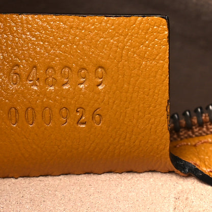 Gucci New Sakai Calfskin Lux Tri-Color Dahlia Chain Shoulder Bag Black Mystic White Sun Oil 7 of 11