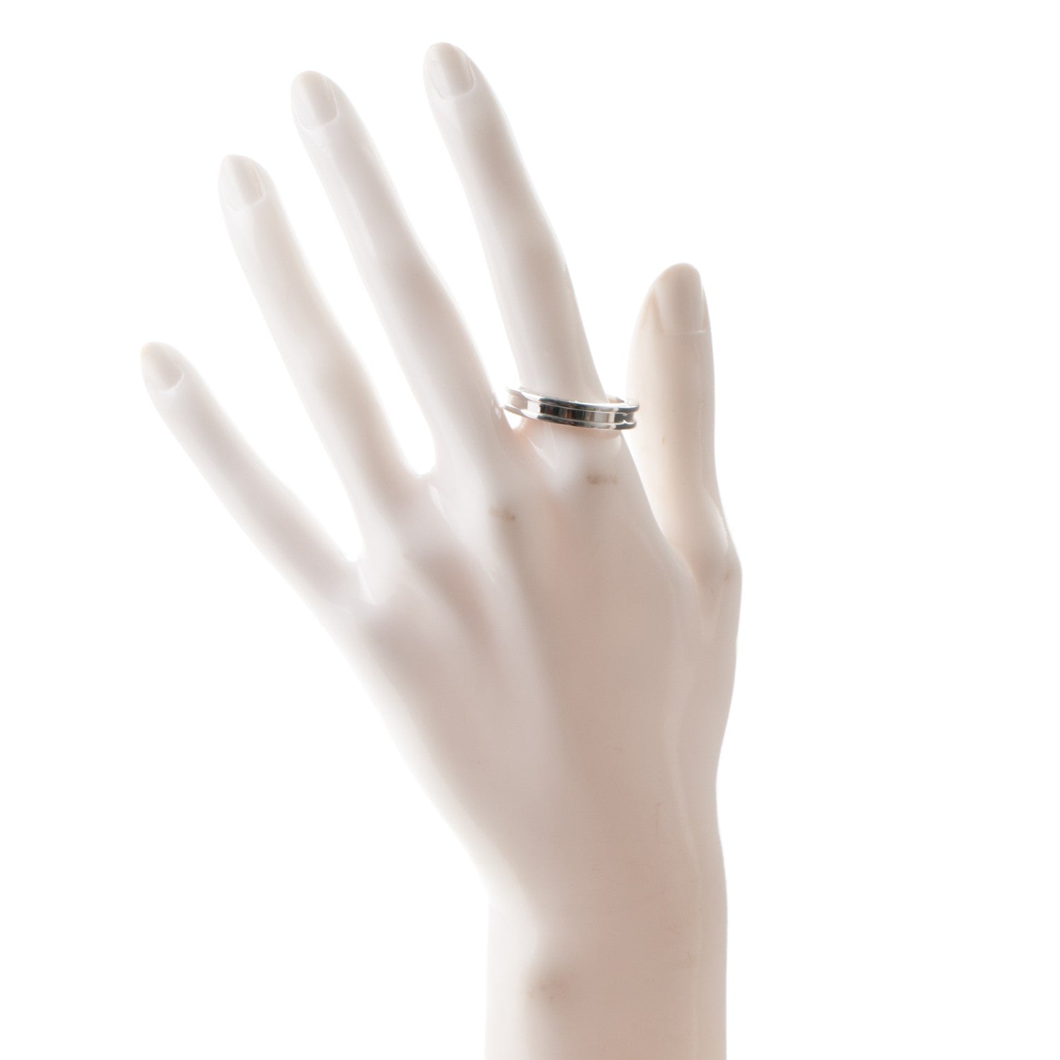 Bulgari 18K White Gold B.Zero1 Ring 63 10.25 2 of 5