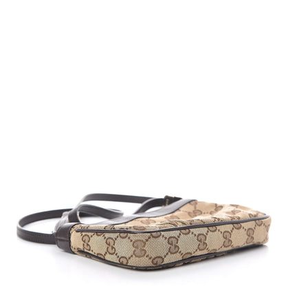 Gucci Monogram GG Heart Charm Crossbody Pochette Brown 4 of 9