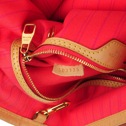 Louis Vuitton Damier Azur Delightful MM Pink 7 of 8