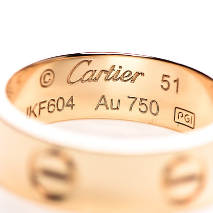 Cartier 18K Yellow Gold 5.5mm LOVE Ring 51 5.75 4 of 5