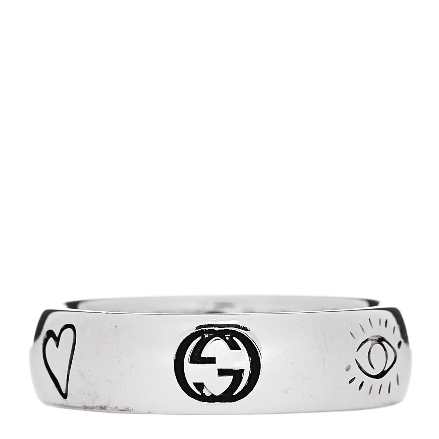 Sterling Silver Blind for Love Band Ring 50 5.5