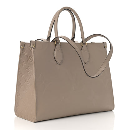 Louis Vuitton Empreinte Monogram Giant Onthego MM Tourterelle 3 of 11