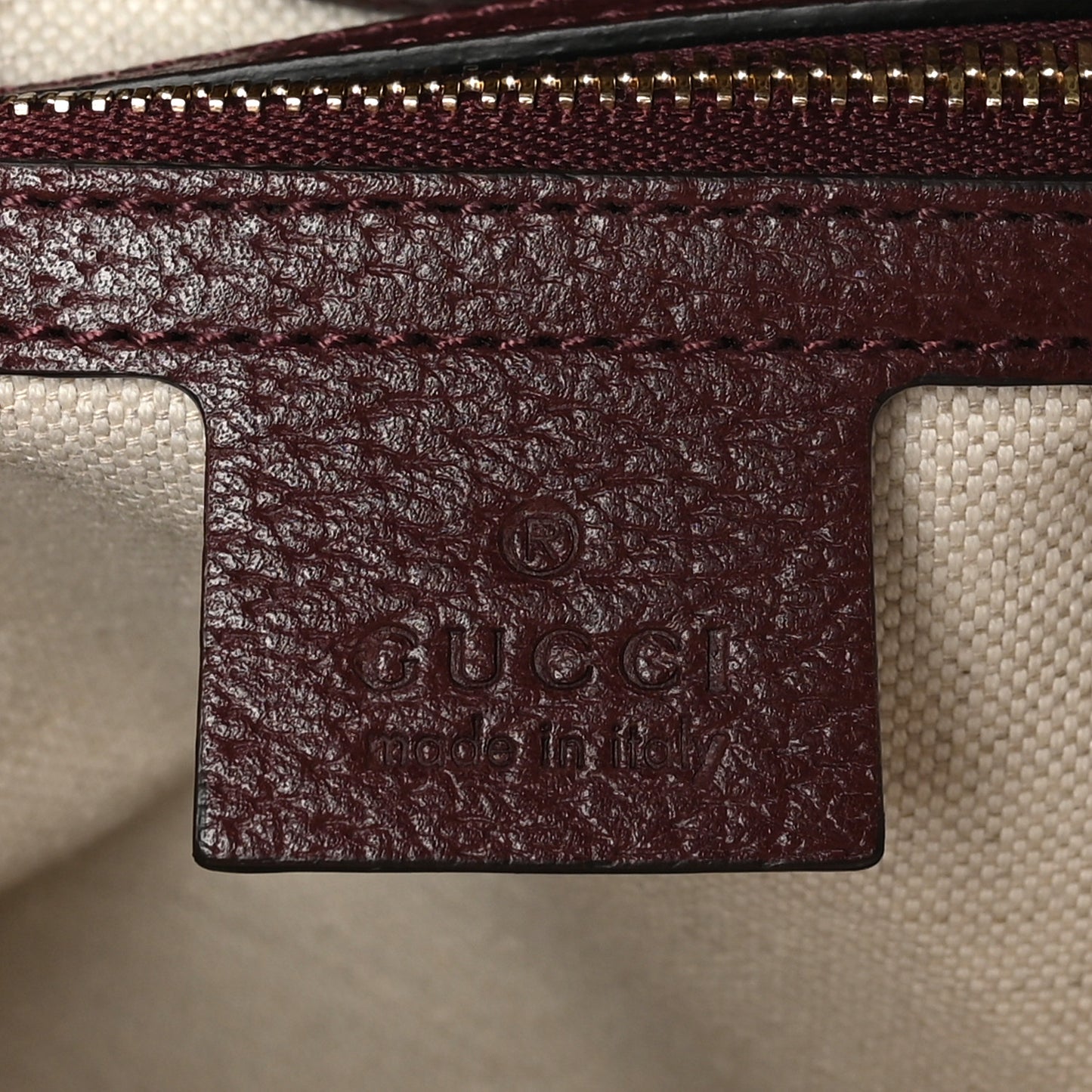 Monogram Textured Dollar Calfskin Web Medium Ophidia Shopping Tote Sahara Rubino Chardonnay