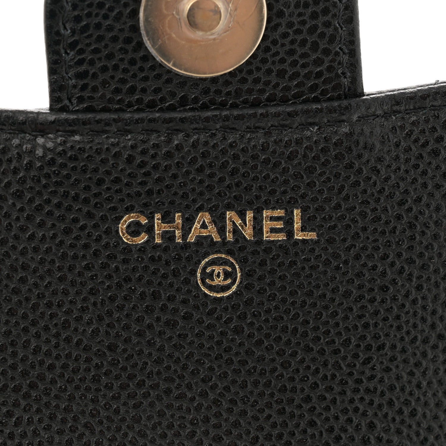 Chanel Caviar Quilted Flap Phone Holder With Chain Black 7 of 12
