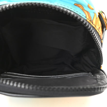 Versace Nylon Baroque Print Small Crossbody Bag Black 5 of 9