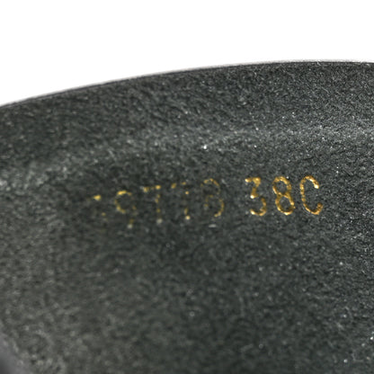 Chanel Lambskin Espadrille Mule Sandals 38 Black 9 of 10