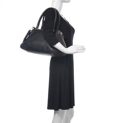 Chanel Calfskin Tassel Satchel Black 2 of 12