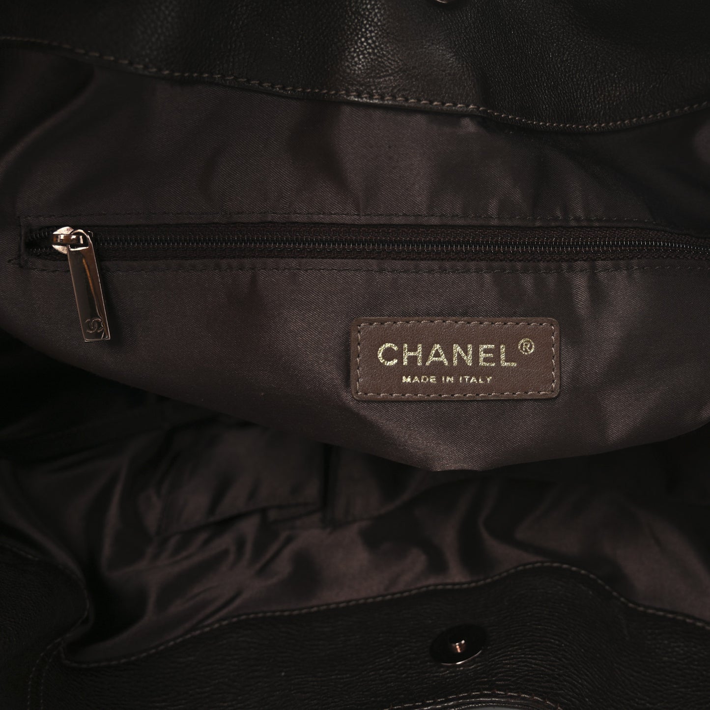 Metallic Calfskin Baby Coco Cabas Bronze