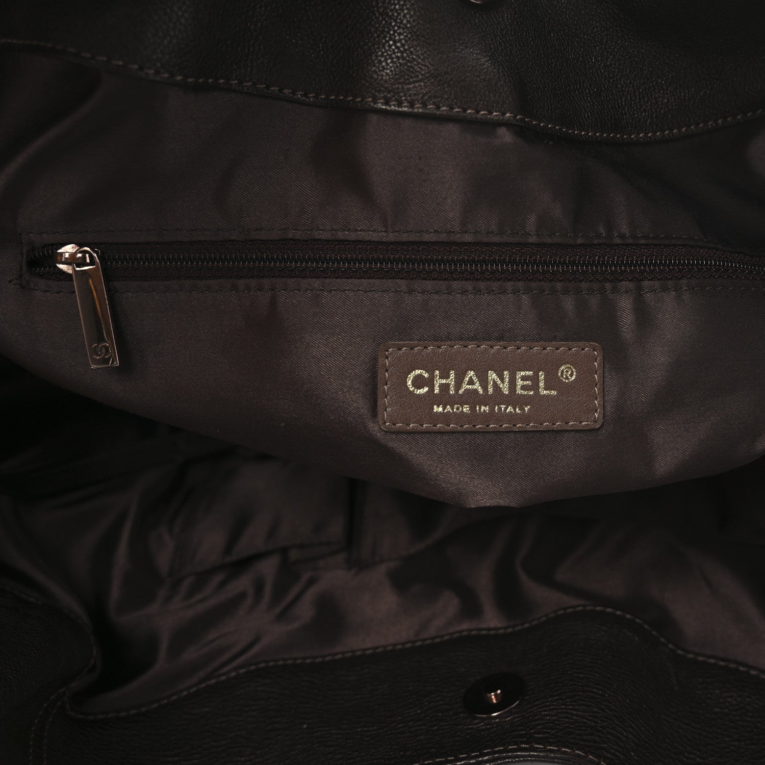 Chanel Metallic Calfskin Baby Coco Cabas Bronze 7 of 12