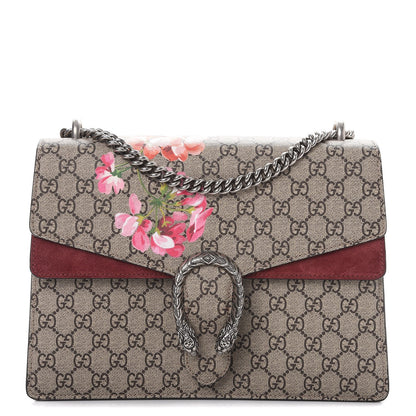 Gucci GG Supreme Monogram Blooms Medium Dionysus Shoulder Bag Beige Multicolor Dry Rose 1 of 8