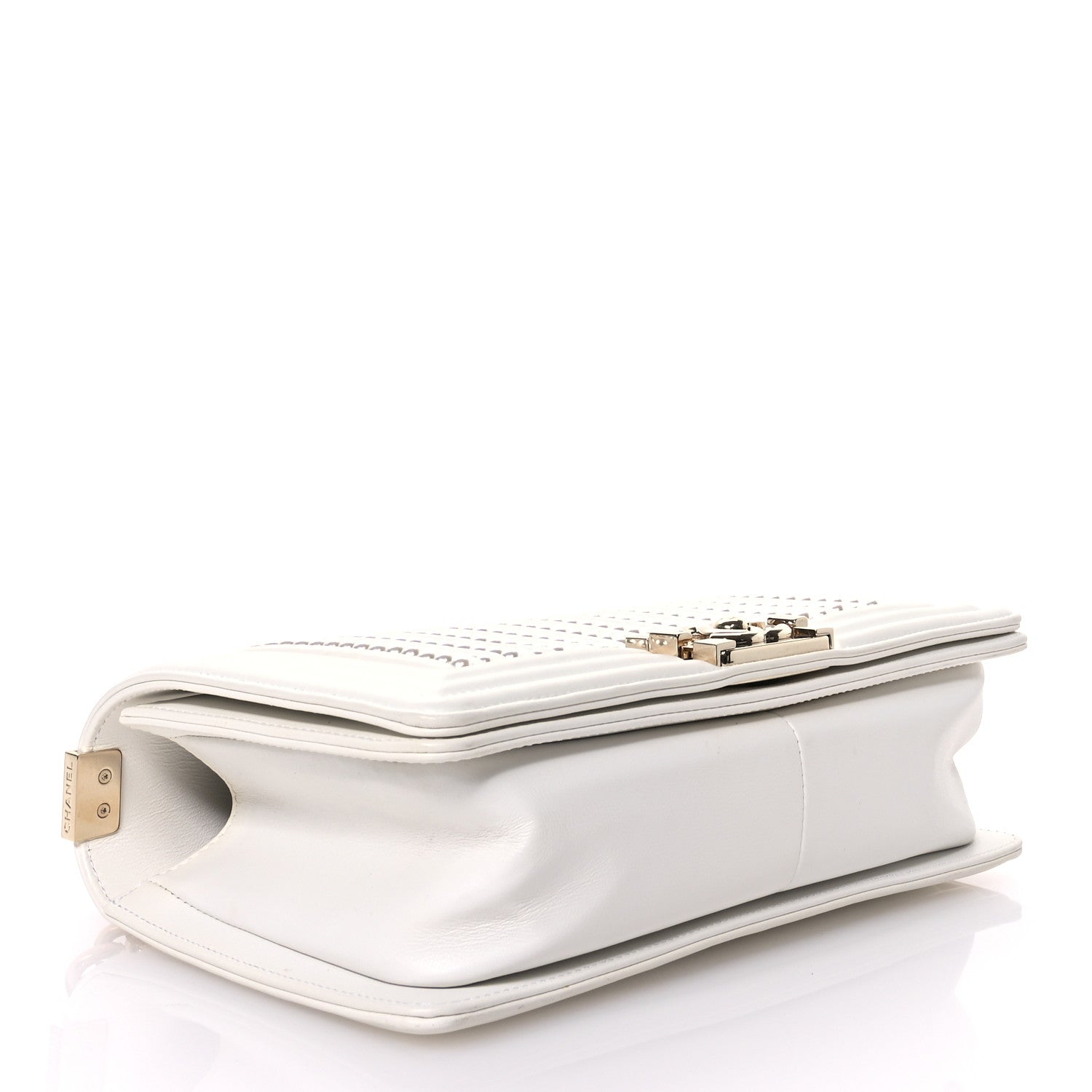 Chanel Calfskin Pearl Medium Boy Flap White 4 of 11