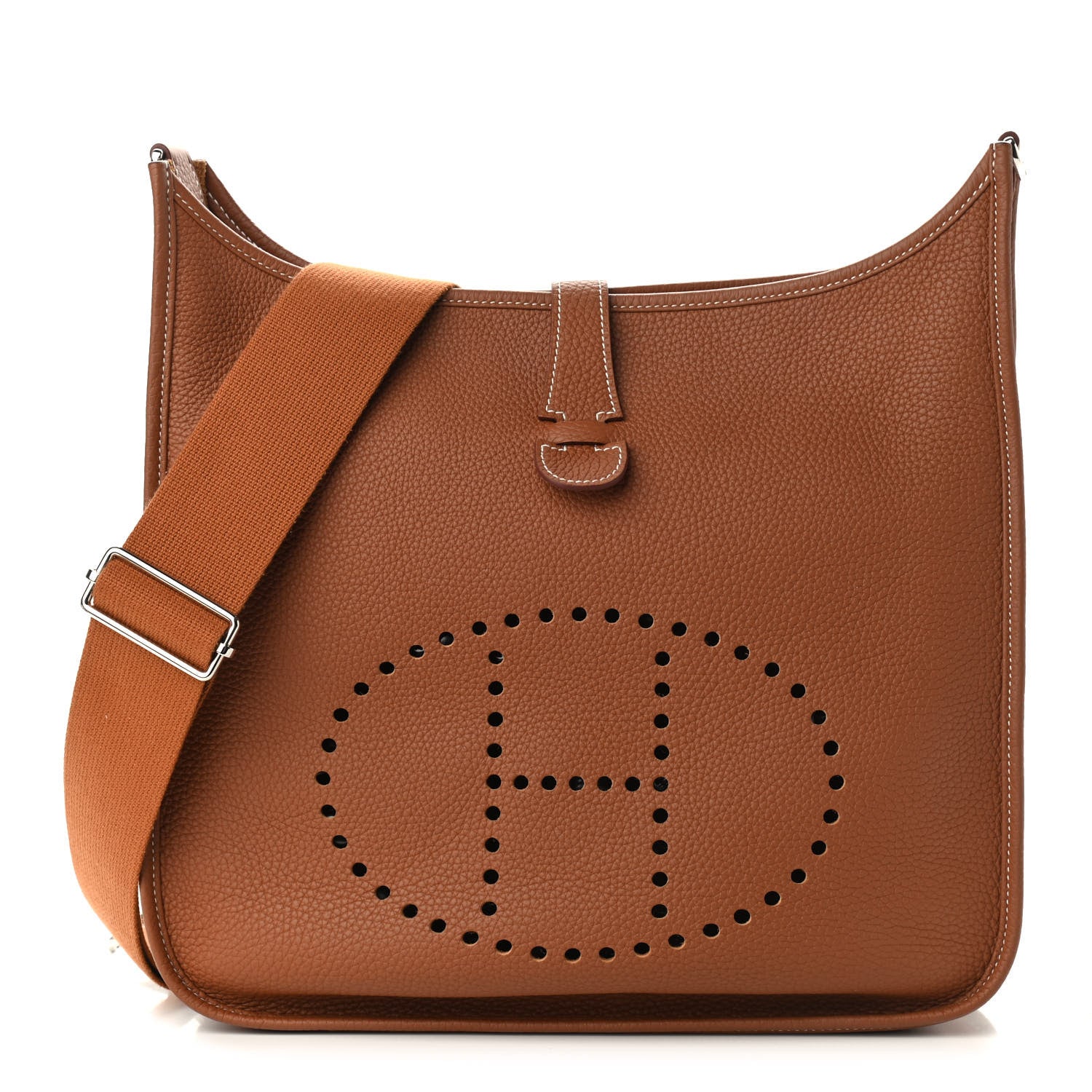 Hermes Taurillon Clemence Evelyne III GM Gold 1 of 10
