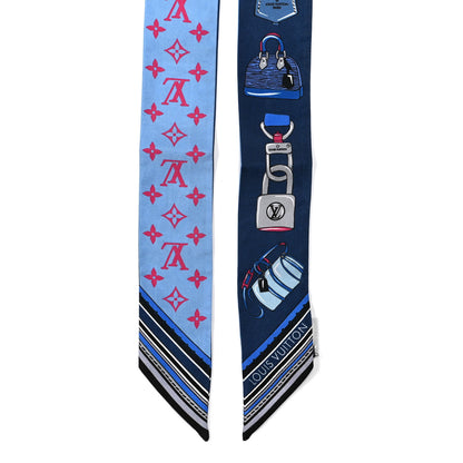 Louis Vuitton Silk Monogram Essentials LV BB Bandeau Blue 2 of 6