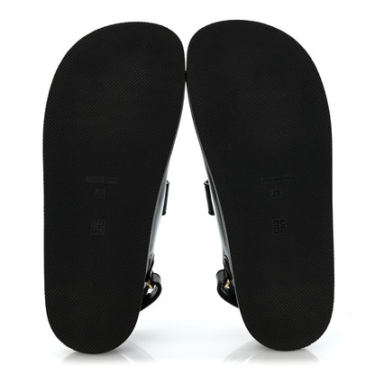 Givenchy Calfskin 4G Strap Flat Sandals 37 Black 6 of 10